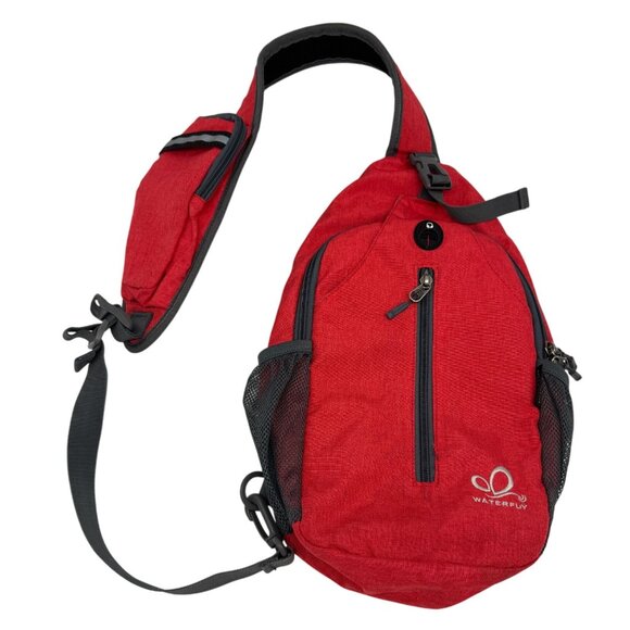 Waterfly Urban Elite 2.0 UltraLight Crossbody Bag Red School Travel Outdoors - Picture 1 of 10